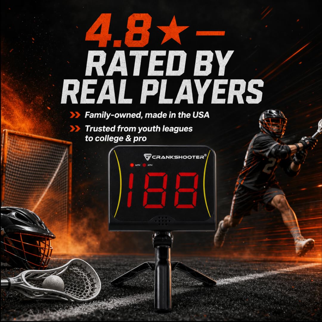 Radar - Shot Speed Radar with MPH and KPH Measurement - Free Standing Radar for Lacrosse, Baseball, Hockey, Soccer and More - Image 6