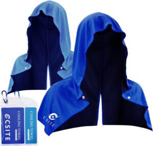CSITE 2 Pack Cooling Hoodie Towels,...