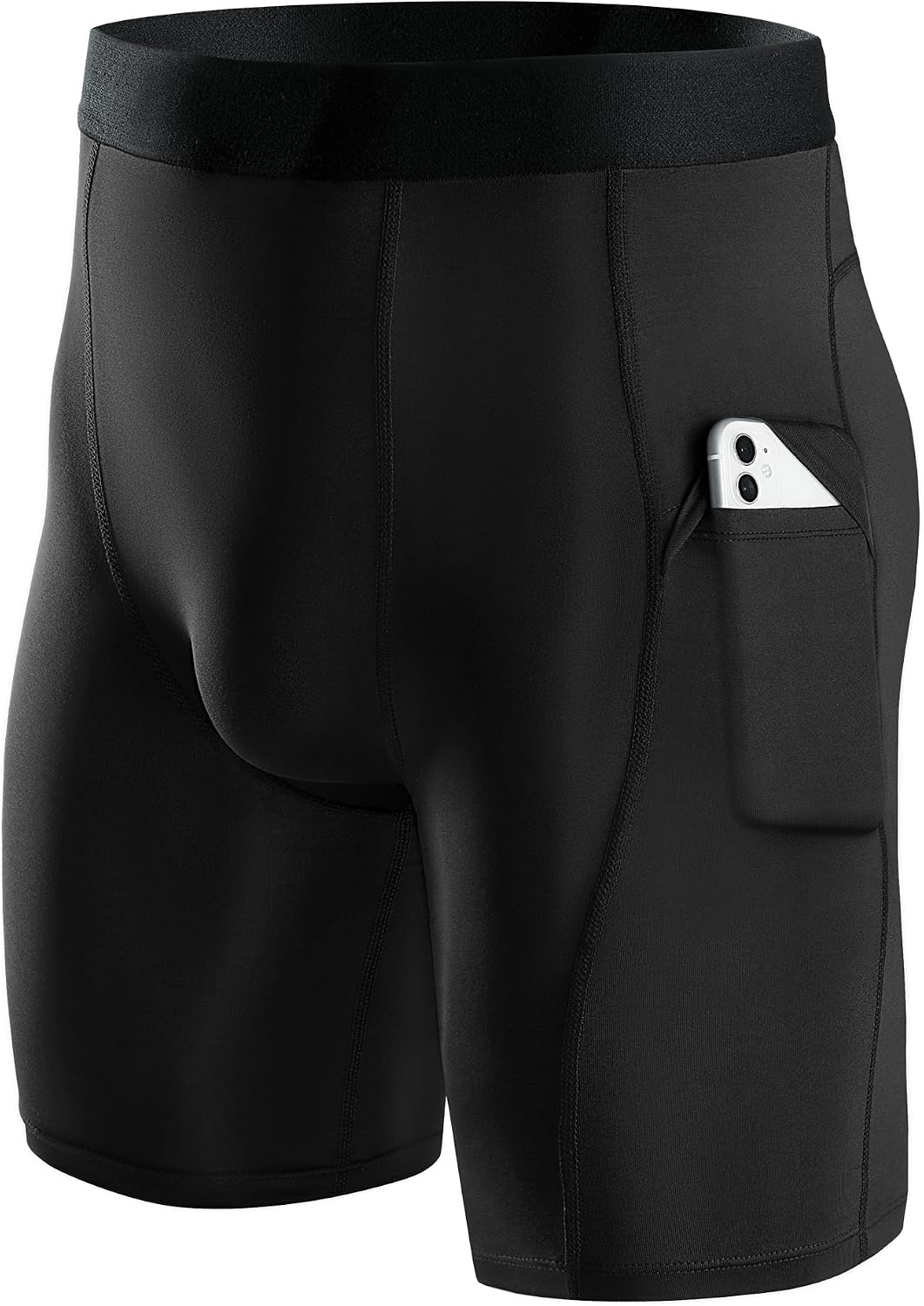 Niksa 1/2/4/5 Pack Compression Shorts Men, Spandex Running Shorts Athletic Workout Sport Performance Baselayer Underwear