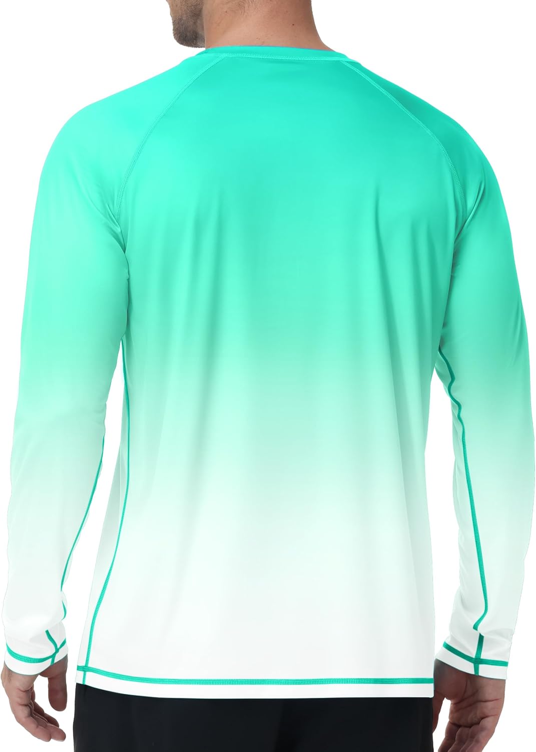 Roadbox Men's UPF 50+ Swim Shirts, Long Sleeve UV Sun Protection Rash Guard, Quick Dry SPF T-Shirt for Beach Surfing Fishing - Image 2