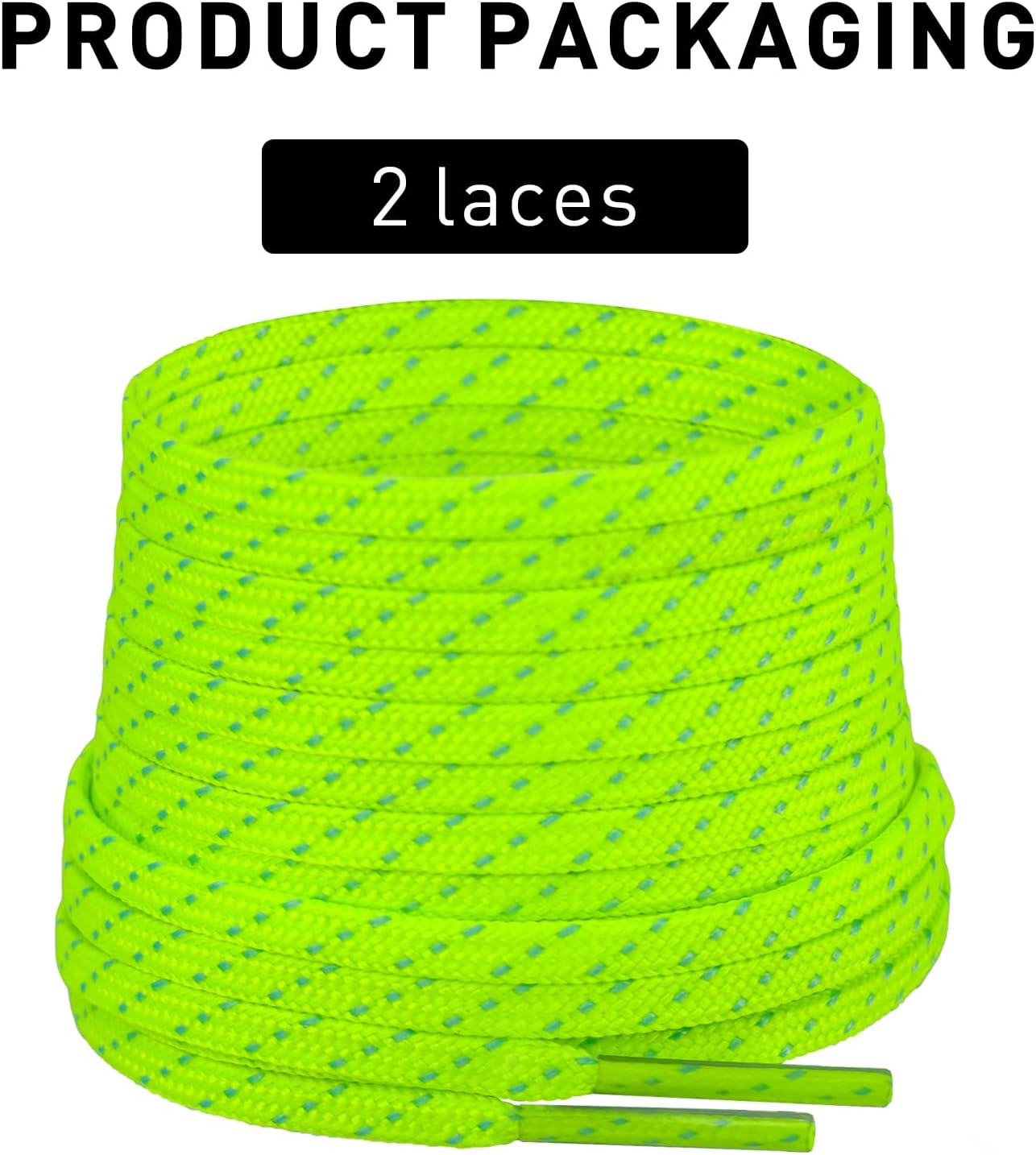 UamGlsob 4MM Soccer Shoelaces for Mercurial Vapor/Superfly Shoes, Lightweight No-Fray Polyester Replacement Football Laces - Image 2
