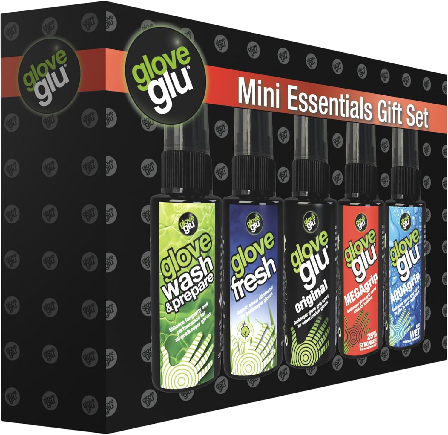 gloveglu Mini Essentials Goalkeeper Glove Care Gift Set | Includes Original, MEGAgrip, AQUAgrip, Wash & Prepare, Glove Fresh | Goalkeeper Gloves Care & Cleaning Kit for Football Goalies | 5X 1.7 floz - Image 8