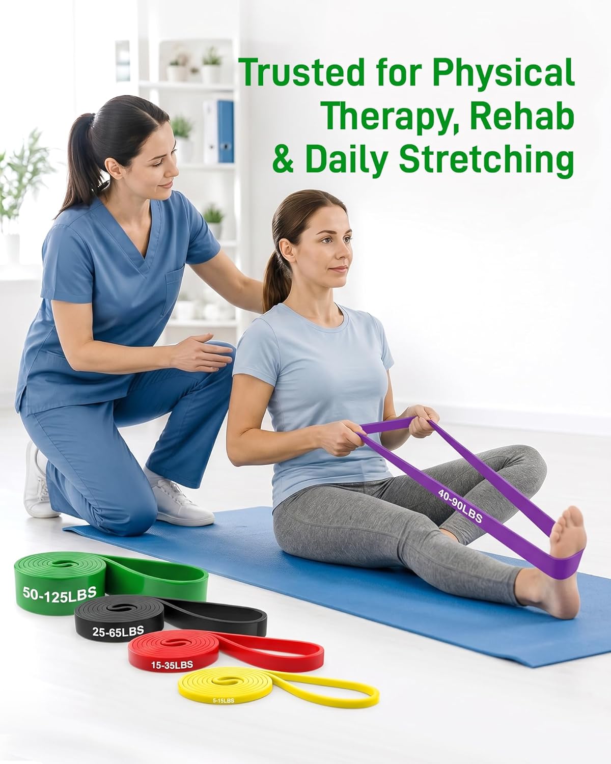 Renoj Resistance Bands for Working Out, 5 Levels Pull Up Assistance Bands Set for Workout, Exercise, Home Gym & Strength Training - Image 5