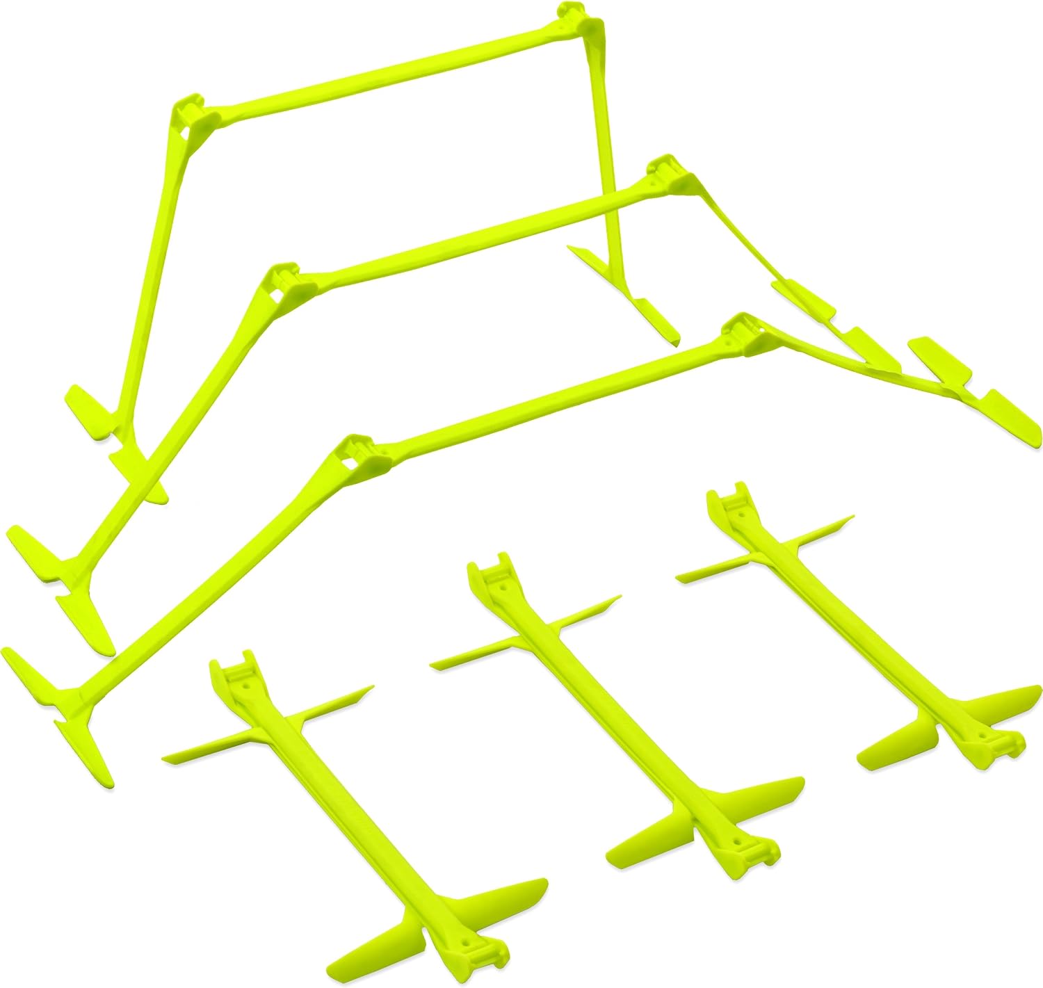 QUICKPLAY Adjustable Speed Hurdles Set of 6 - Agility & Soccer Training | 3-in-1 heights 6", 9", 12", Quick-click adjust, Footwork & plyometric drills, Portable, Carry bag included