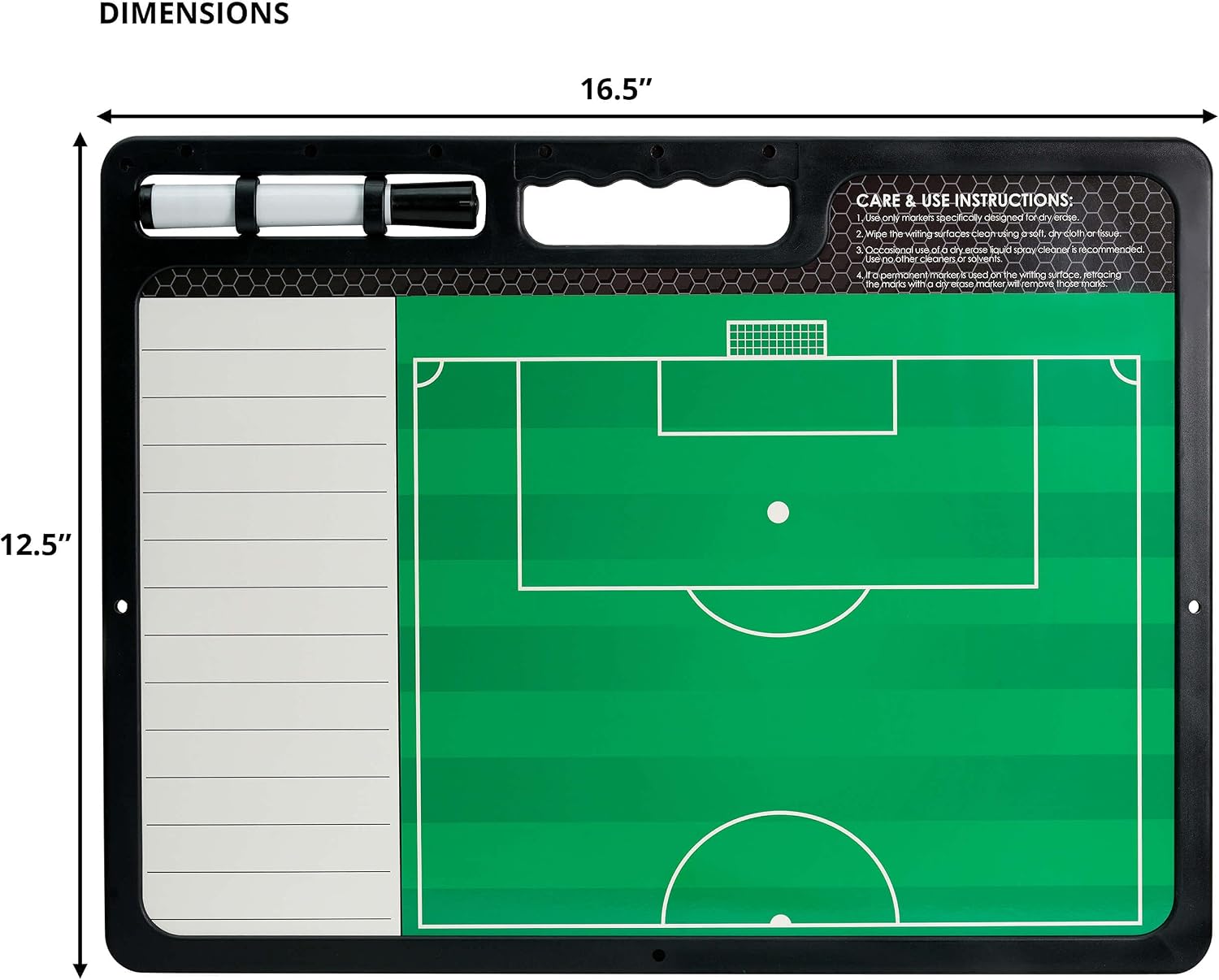 Murray Sporting Goods Premium Coaches Clipboard | Double-Sided Dry Erase Marker Board for Basketball, Baseball, Soccer, Football, Hockey (Marker Included) - Image 6