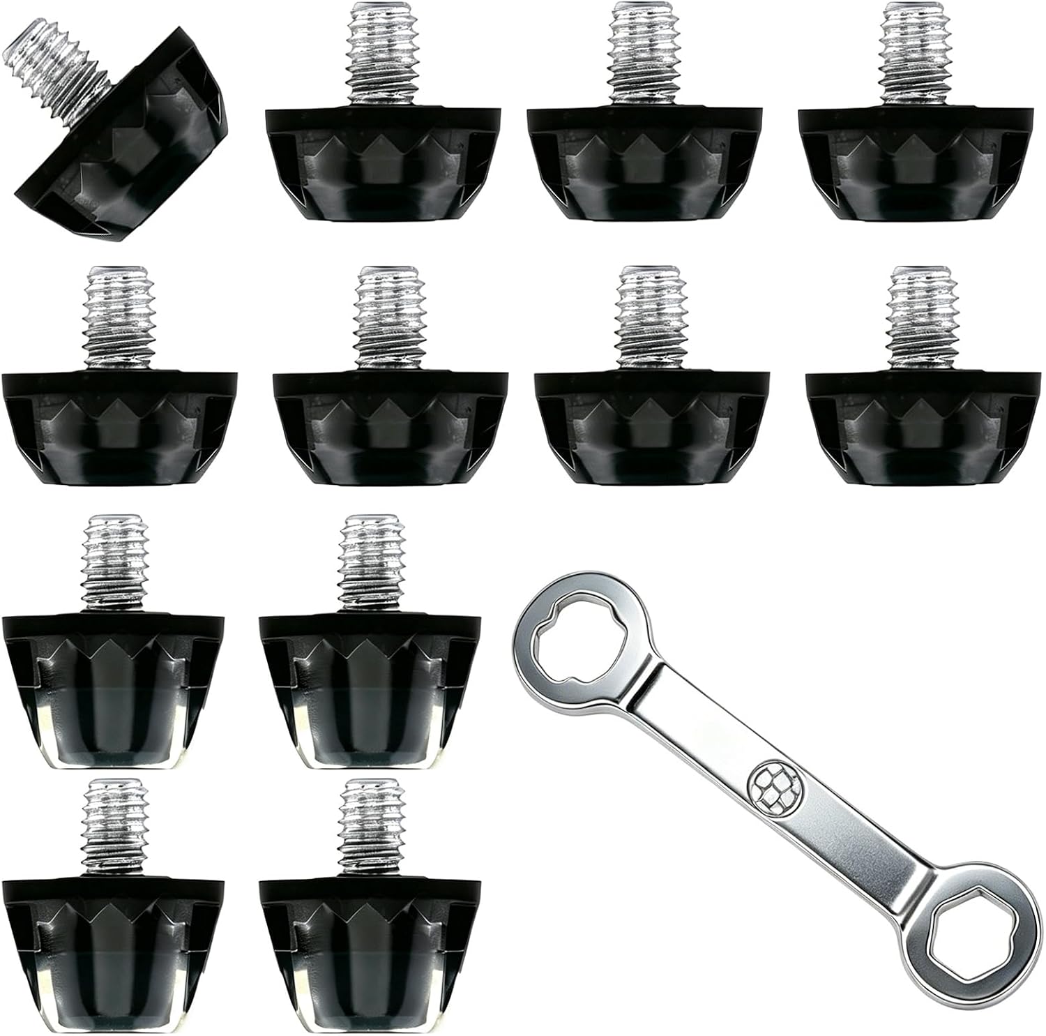 Replacement Soccer Cleats Studs,13PCS TPU Football Cleat Spikes with Wrench,Only Compatible with Nike, Puma, Umbro & More M5 Thread Boots