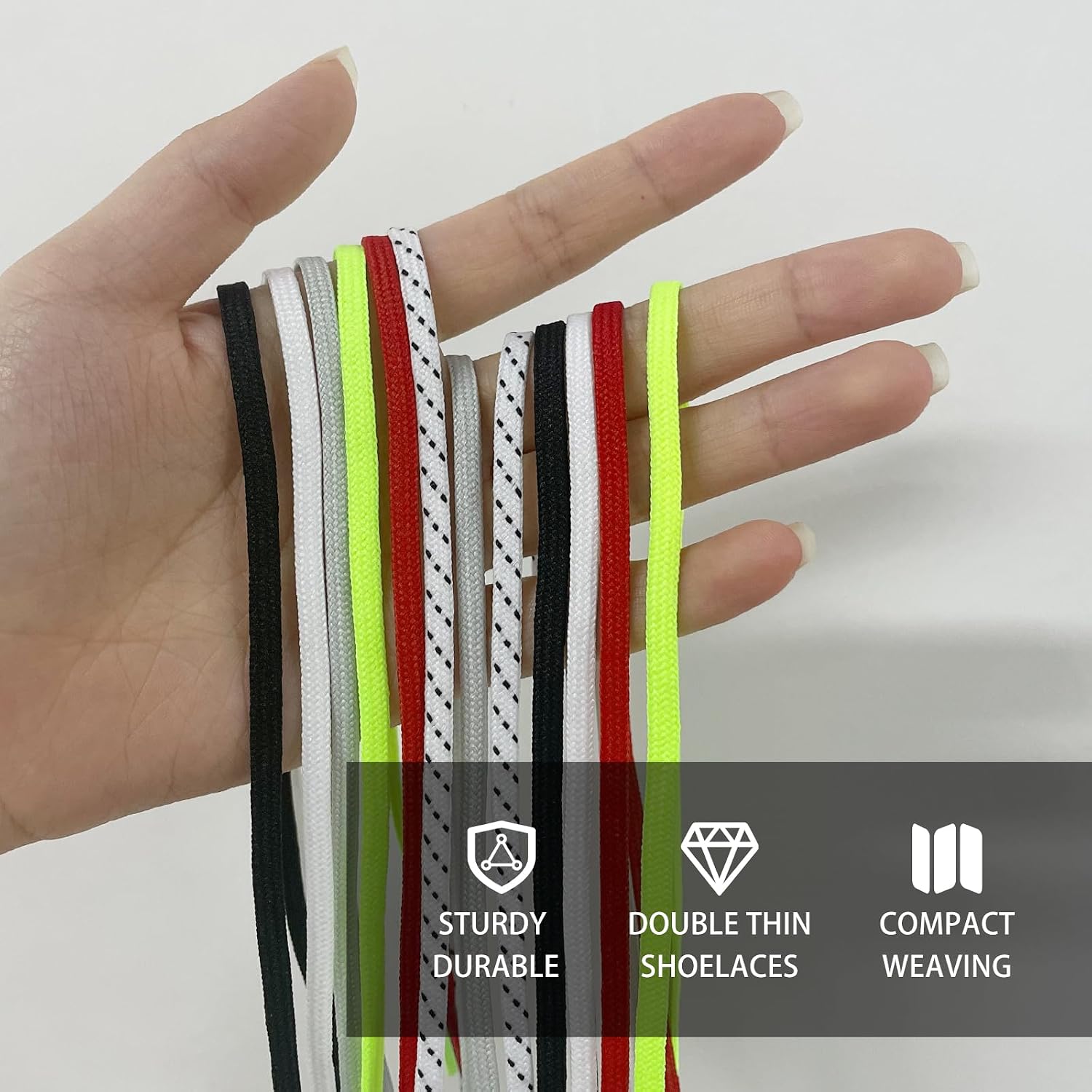 UamGlsob 2 Pairs Soccer Cleats Shoe Laces for Mercurial Shoe, 5/32"(4mm) Thin Football Shoelaces Replacement for Sneaker - Image 7