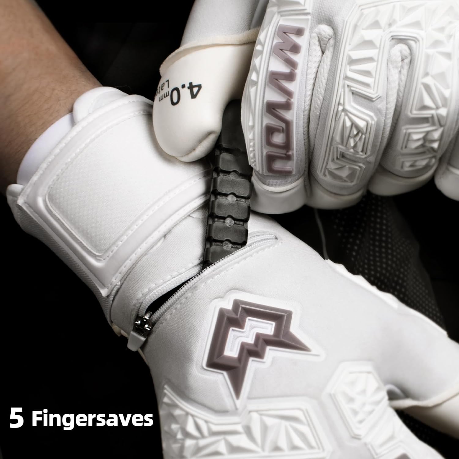 Soccer Goalie Gloves for Adults and Youth, High Performance Goalkeeper Gloves with 5 Detachable Finger Saves, Soccer Gloves with 4mm Sticky Latex Palm - Image 5