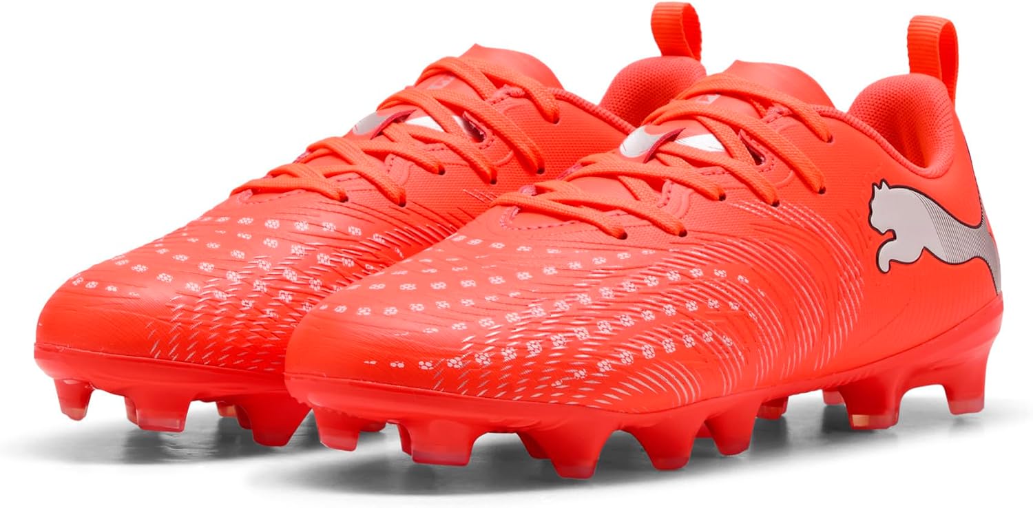 PUMA Kids Boys Future 9 Play FirmArtificial Ground Soccer Cleats - Red - Image 2