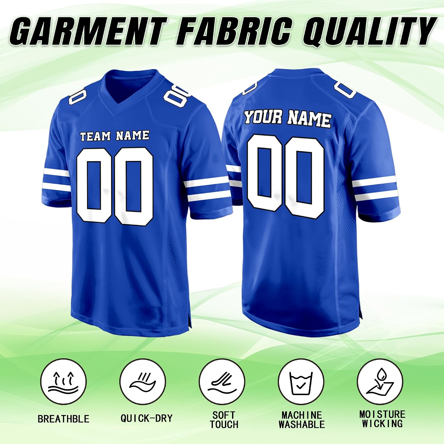 Custom Football Jersey Personalized Stitched Name Number Customized Football Shirt Uniform for Men Women Youth - Image 2