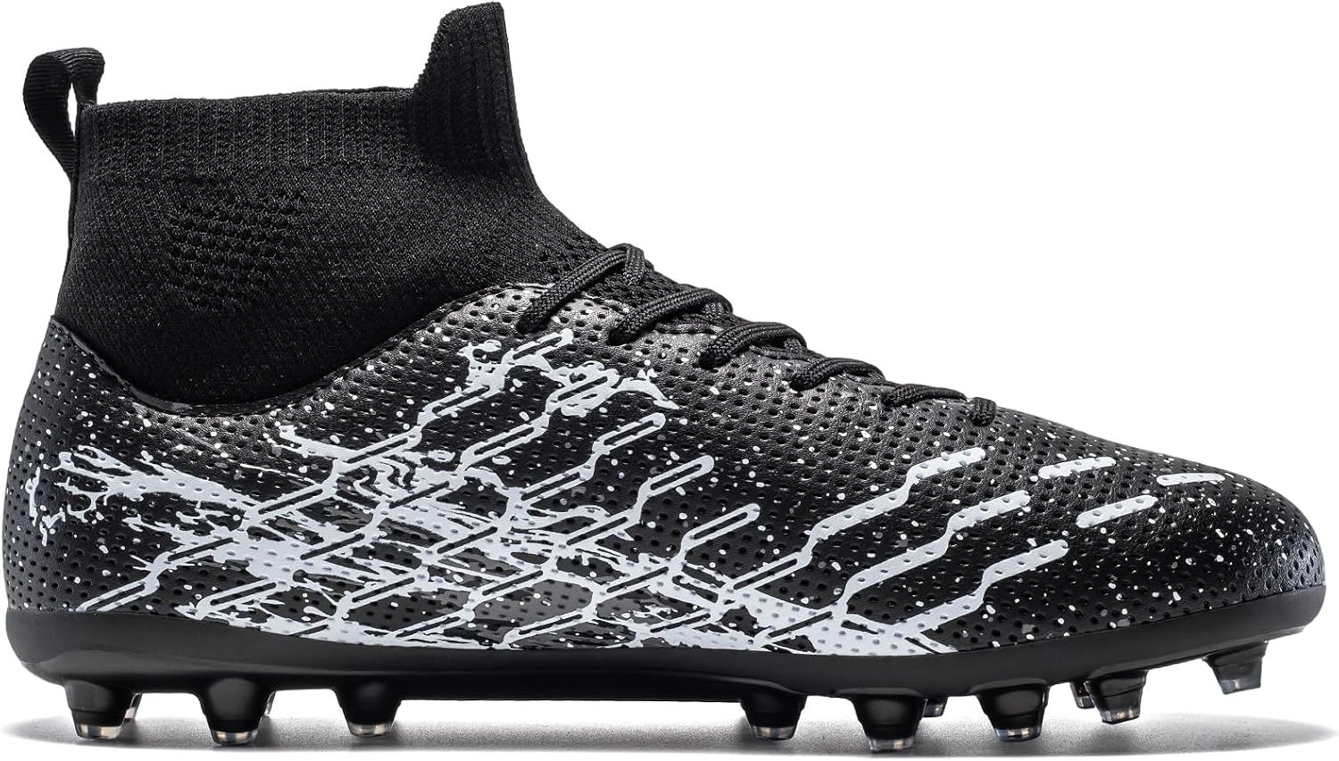 Unisex Soccer Cleats Lightweight No-Tie Lacing System Multi-Surface Football Shoes with Ankle Support for Beginners to Advanced Players - Image 5