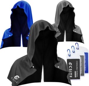 CSITE 3 Pack Cooling Hoodie Towels,...