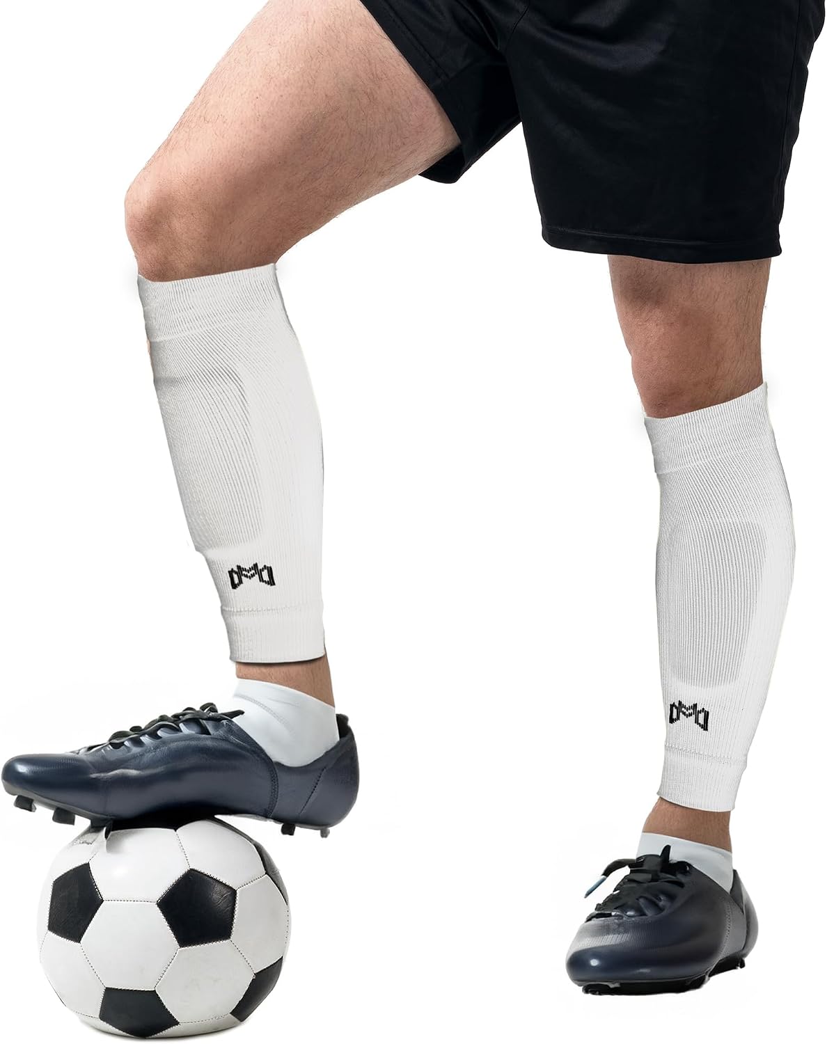 Pre Cut Soccer Sock Sleeves, Companion for Soccer Grip Socks, Securely Holds Shin Guards, Compression Leg Warmer - Image 9