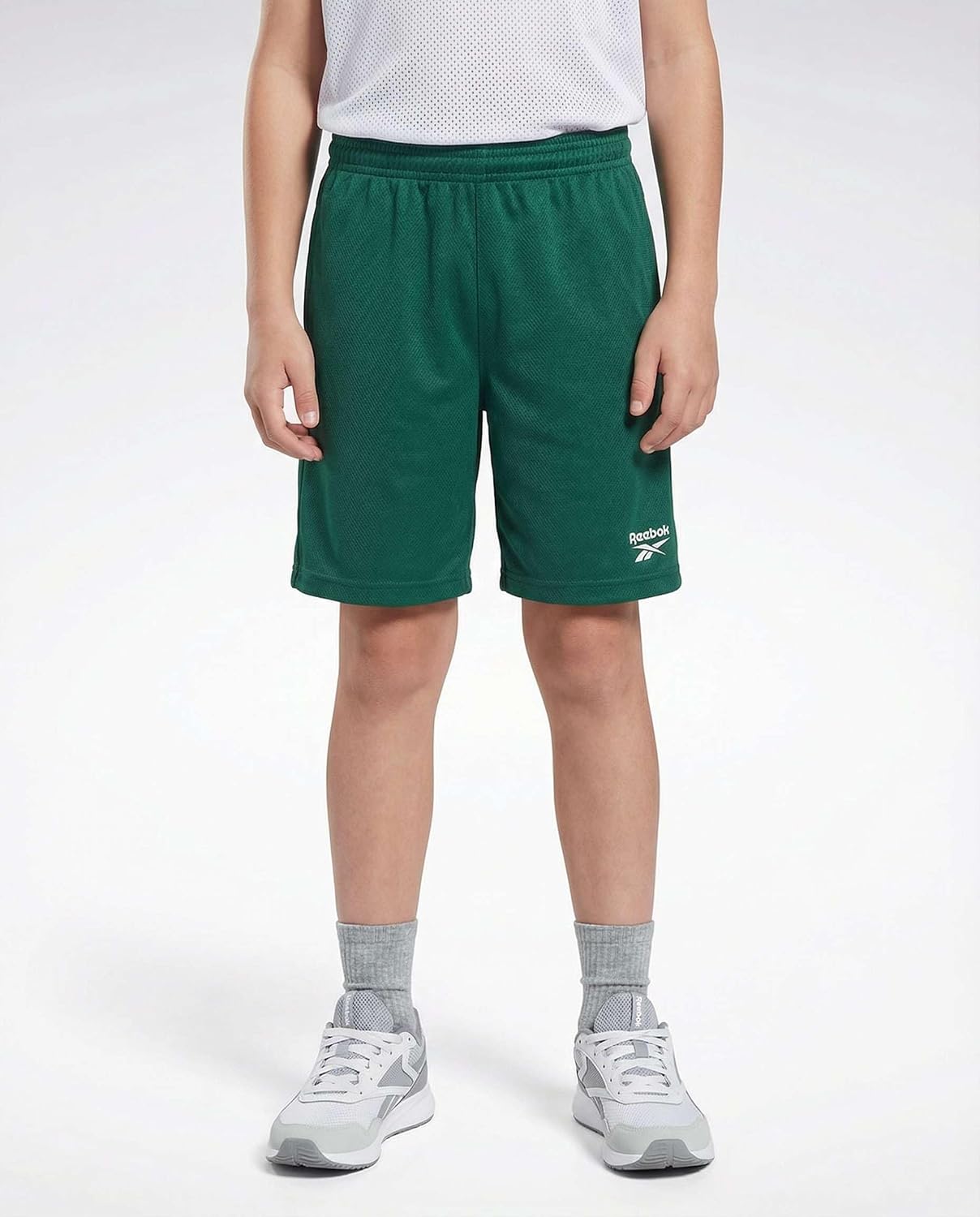 Reebok 4 Pack Boys' Mesh Shorts Athletic Basketball Kids Teen Soccer Pocket | Available In Sizes 6-18, Youth, School, Gym, Running, Baseball, Football, Sport, Workout, Drawstring, Elastic, Quick Dry - Image 2