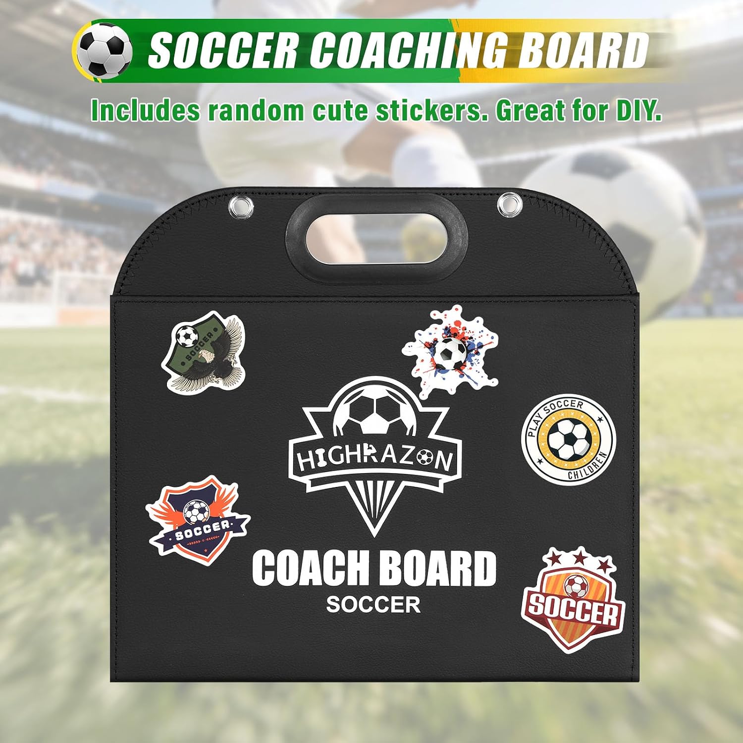 Magnetic Coaching Board – Foldable Dugout Display with Carry Handle, Leather-Covered Double-Sided Strategy & Lineup Planner for Baseball, Softball and Soccer - Image 7