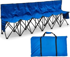 6 Seats Folding Soccer Bench, Sport...