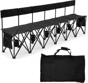 6 Seat Folding Soccer Bench with Cu...