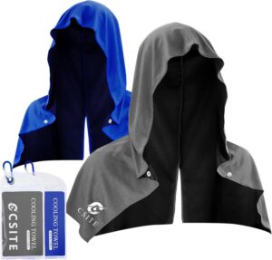 CSITE 2 Pack Cooling Hoodie Towels,...