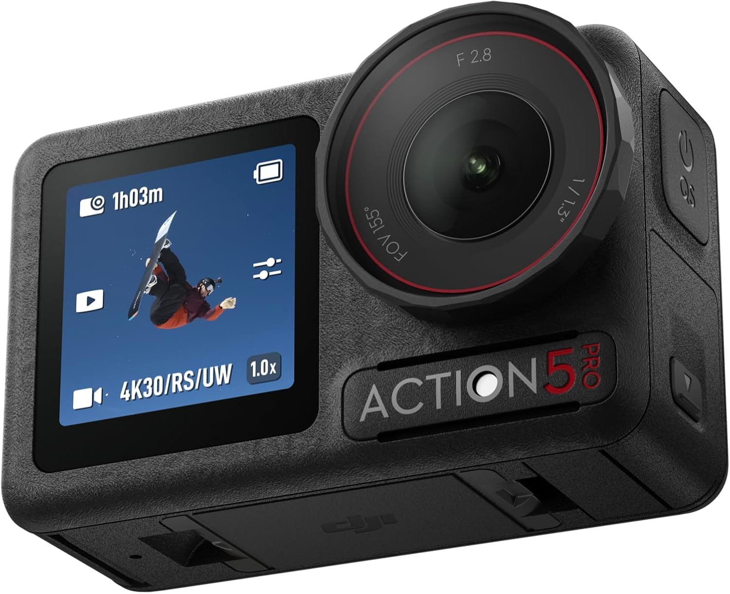 DJI Osmo Action 5 Pro Essential Combo, Waterproof Action Camera | 1/1.3" Sensor, 4K/120fps Video, Subject Tracking, Stabilization, Dual OLED Touchscreens, 47GB Storage, Vlogging Camera
