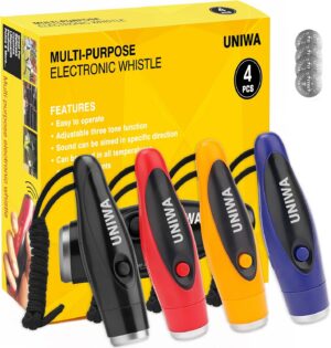 UNIWA Electronic Whistle, 4 Pack Ha...