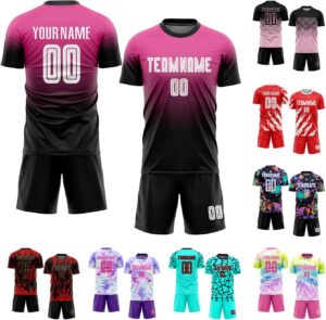 Custom Men Women Soccer Jersey Pers...