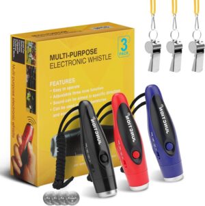UNIWA Electronic Whistle, 3 Pack Ha...