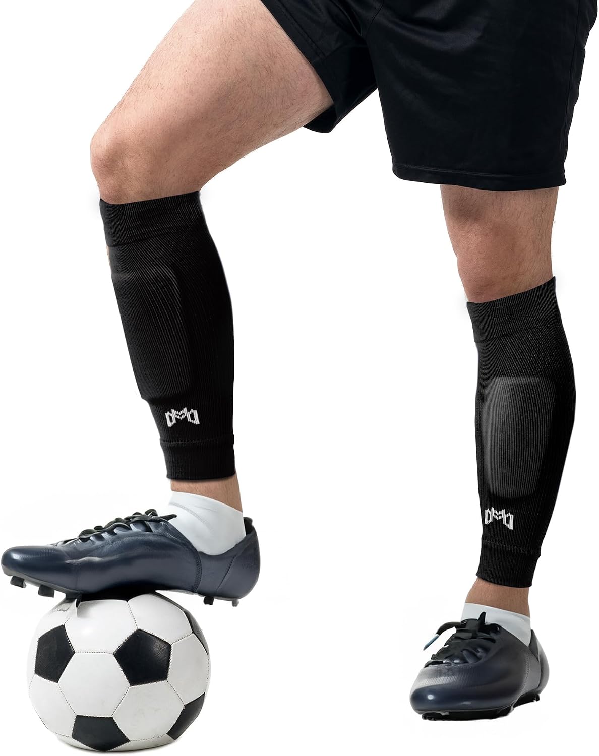 Pre Cut Soccer Sock Sleeves, Companion for Soccer Grip Socks, Securely Holds Shin Guards, Compression Leg Warmer - Image 9