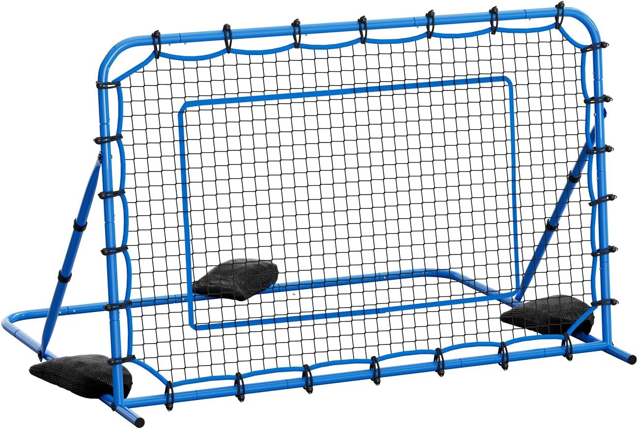VEVOR Soccer Baseball Rebounder Net, 3 Angles Adjustable Soccer Goal Rebounder for Control, Passing Practice, Heavy-Duty Iron Frame & PE Net, Easy Setup Ball Training Equipment for Teens&Adults - Image 9