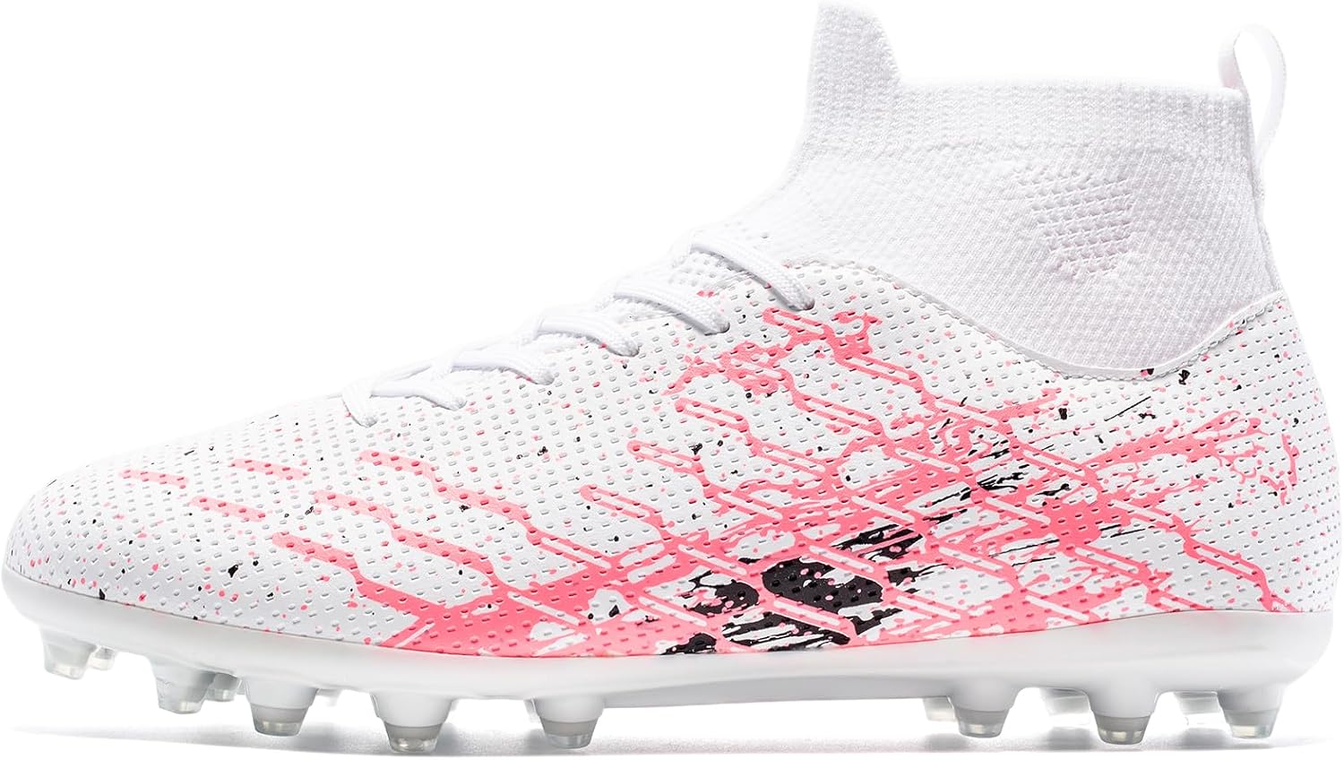 Unisex Soccer Cleats Lightweight No-Tie Lacing System Multi-Surface Football Shoes with Ankle Support for Beginners to Advanced Players - Image 3