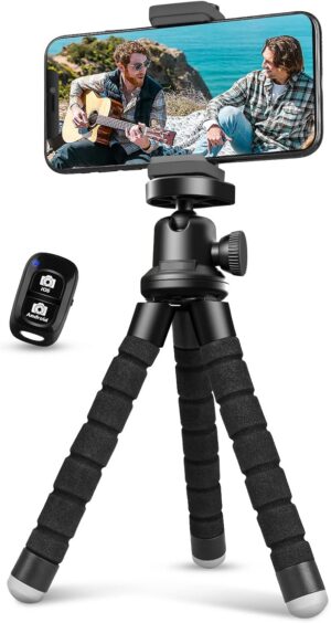 Aureday Phone Tripod, Flexible Trip...