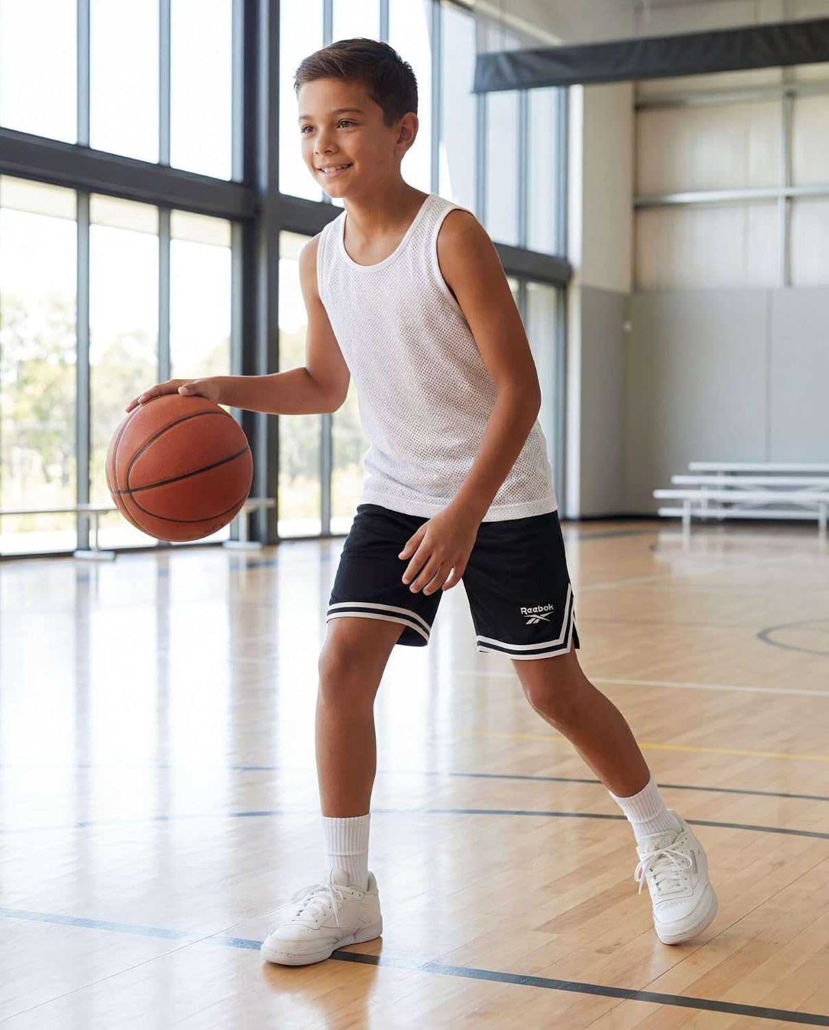 Reebok 4 Pack Boys' Mesh Athletic Shorts Kids Basketball Running Pockets | Available In Sizes 6 To 16, Teen, Youth, Soccer, Baseball, Football, Tennis, Gym, Quick Dry, Breathable, Drawstring - Image 6
