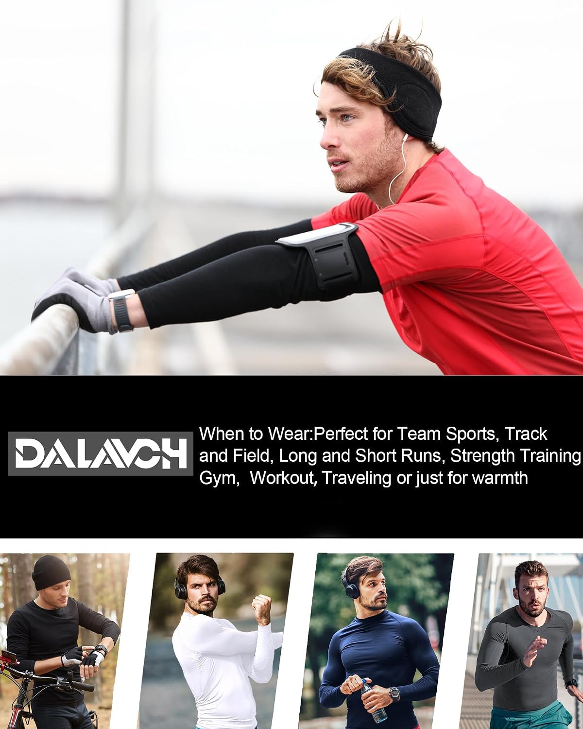 Dalavch 1/5 Pack Men’s Compression Shirts Long Sleeve Athletic Workout Tops | Cool Dry, Rash Guard, Gym, Active, Basketball, Football, Running, Cycling, Swimming, Base Layer Undershirt - Image 7