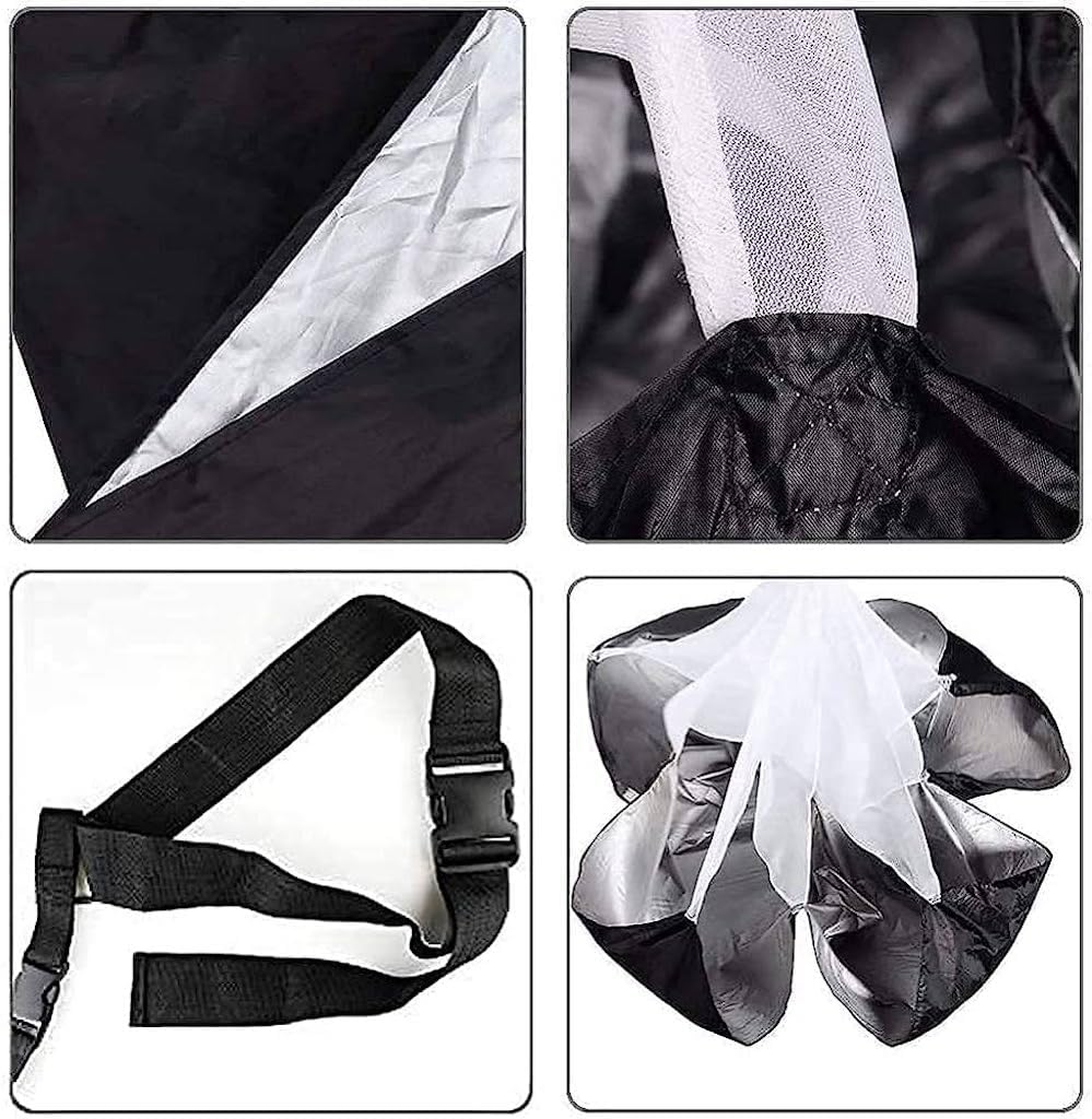 Running Speed Training Football Parachute - 48" Inch for Kids Resistance Sprint Trainer - Chute Soccer Training - Image 3