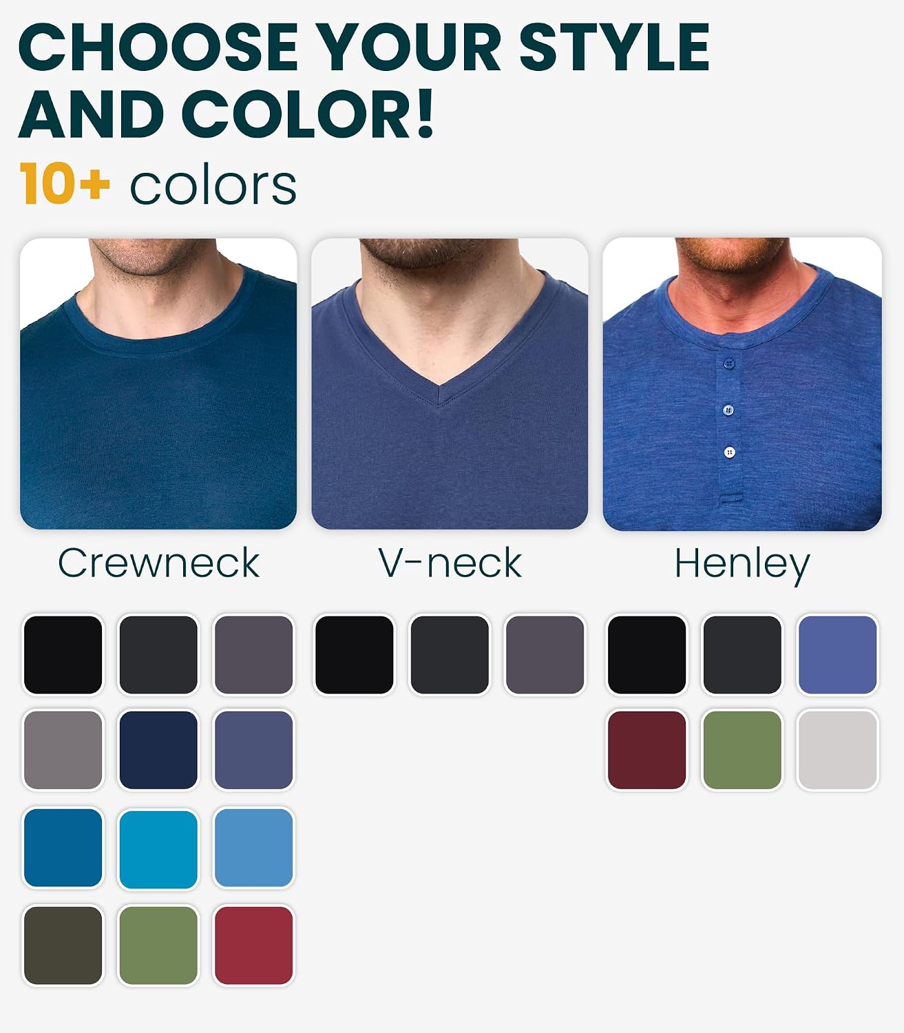 100% Merino Wool Shirts for Men - Thermal Underwear Base Layer Long Sleeve | Lightweight, Breathable Thermal Shirt, Naturally Odor-Resistant, Moisture-Wicking, Ideal for Hiking, Outdoor, Everyday Wear - Image 3