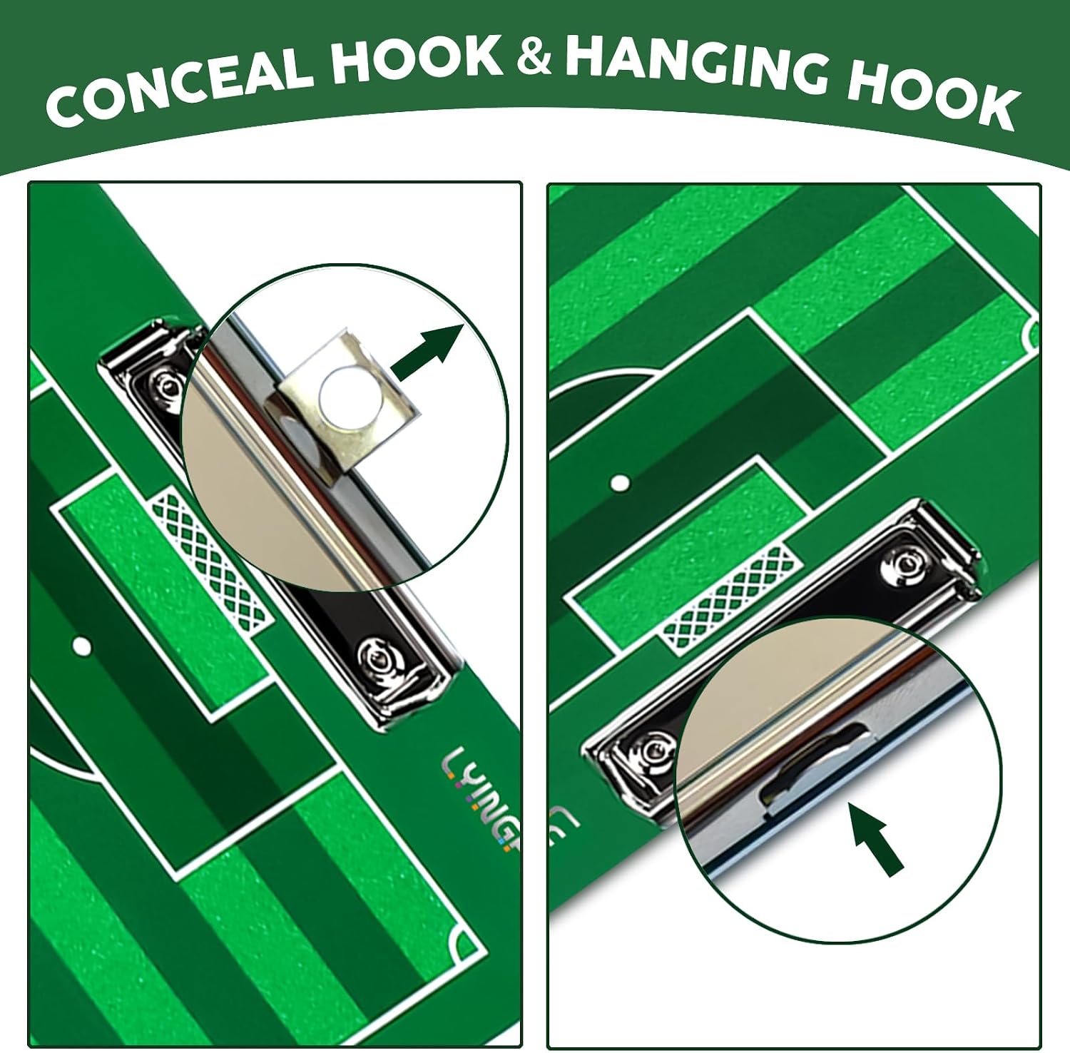Dry Erase Coaches Clipboard, Waterproof Soccer Whiteboard for Coaches Double-Sided Soccer Clipboard for Coaches Writable and Erasable Coaching Board Dry Erase Coaching Board Dry Erase Clipboard Gift - Image 7