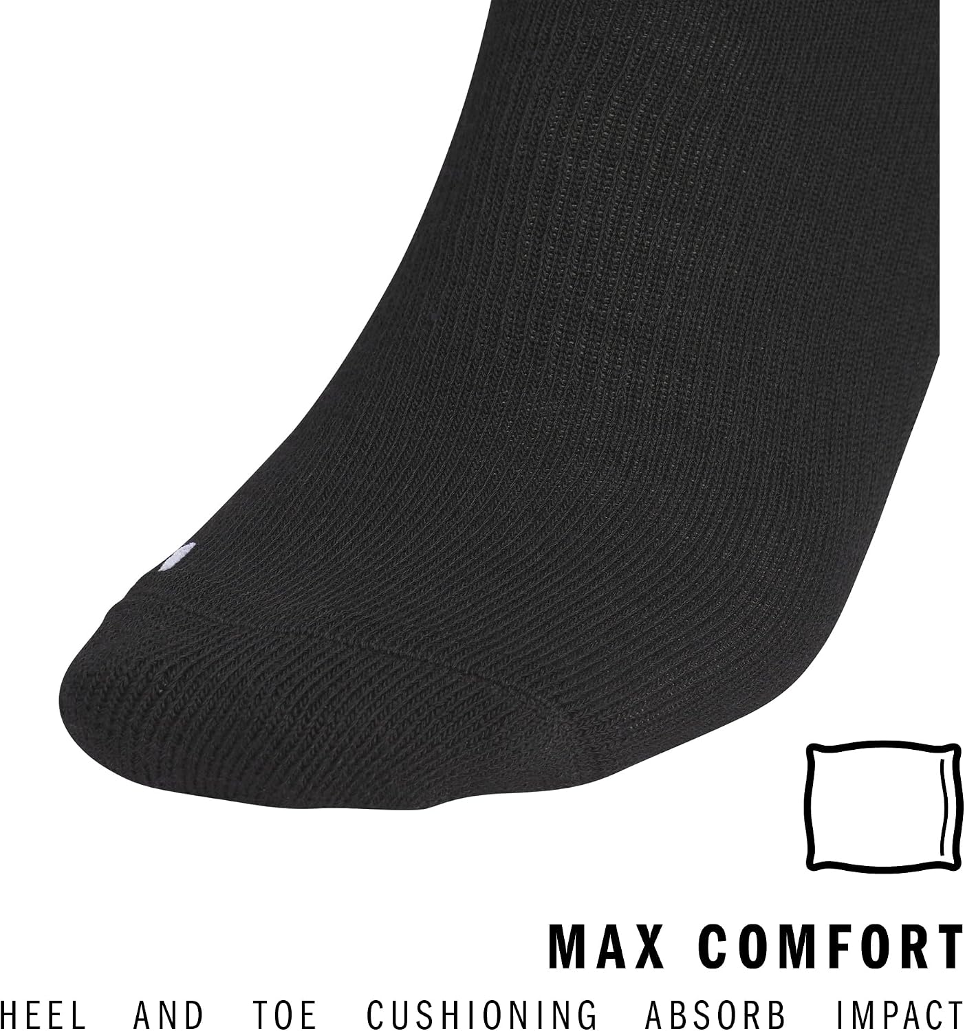 adidas Rivalry Over-the-Calf Soccer Socks 2 Pairs | Unisex, 2-Pack, Cushioned Impact Zones, Arch & Ankle Support, Secure Compression, Over-The-Calf Fit, Game & Practice Ready - Image 4