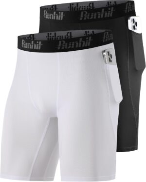 Runhit 2 Pack Mens Compression Shor...