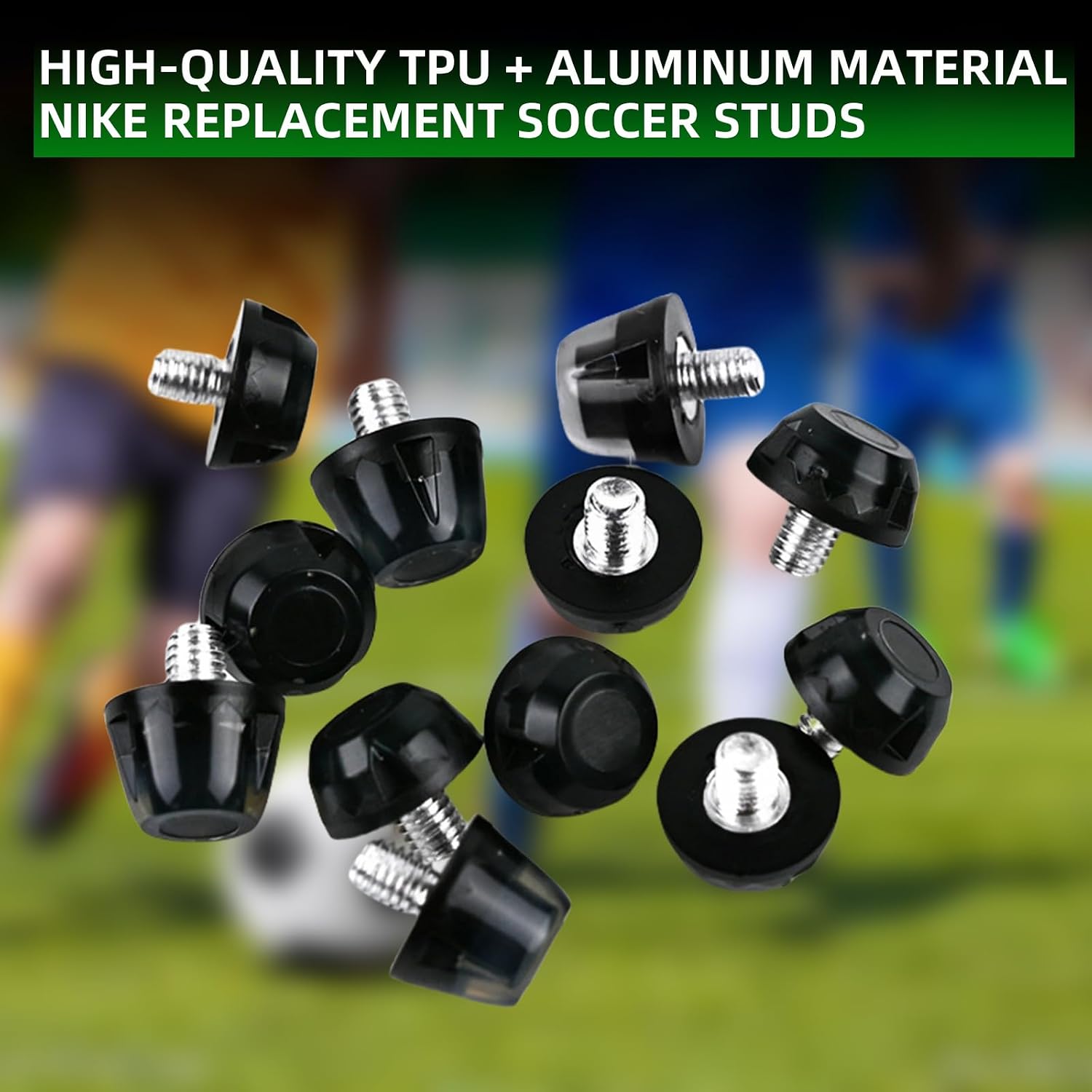 Replacement Soccer Cleats Studs,13PCS TPU Football Cleat Spikes with Wrench,Only Compatible with Nike, Puma, Umbro & More M5 Thread Boots - Image 6