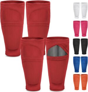 Shin Guard Sleeves 2 Pairs, Soccer ...