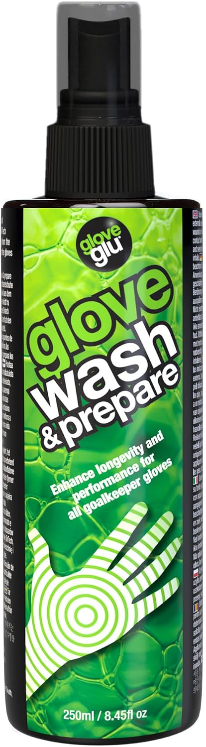 gloveglu 8.45 floz Premium Wash Prepare Deep Cleaning Goalkeeper Glove Spray for All Sports Gloves