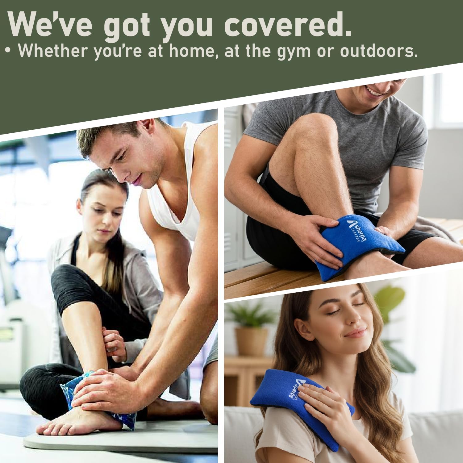 Flexible Cold Gel Ice Pack Reusable, 9.5" x 4.5", 4 Pack | Reusable soft gel ice pack for injuries, recovery, leak-proof, medical grade for knee, back, neck, wrist, hand, elbow - Image 4