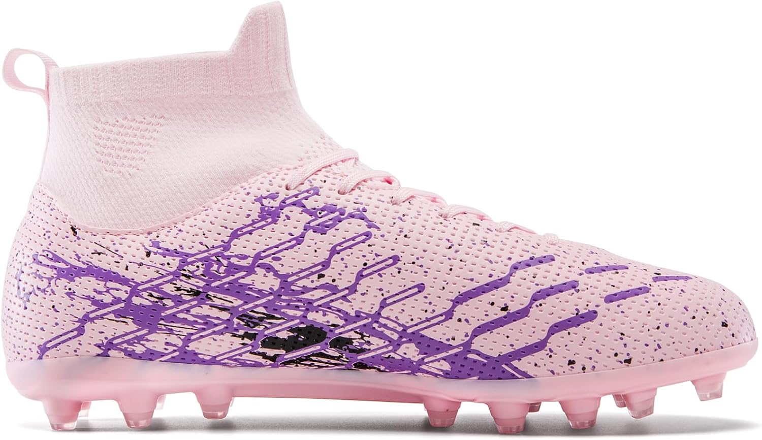 Unisex Soccer Cleats Lightweight No-Tie Lacing System Multi-Surface Football Shoes with Ankle Support for Beginners to Advanced Players - Image 3