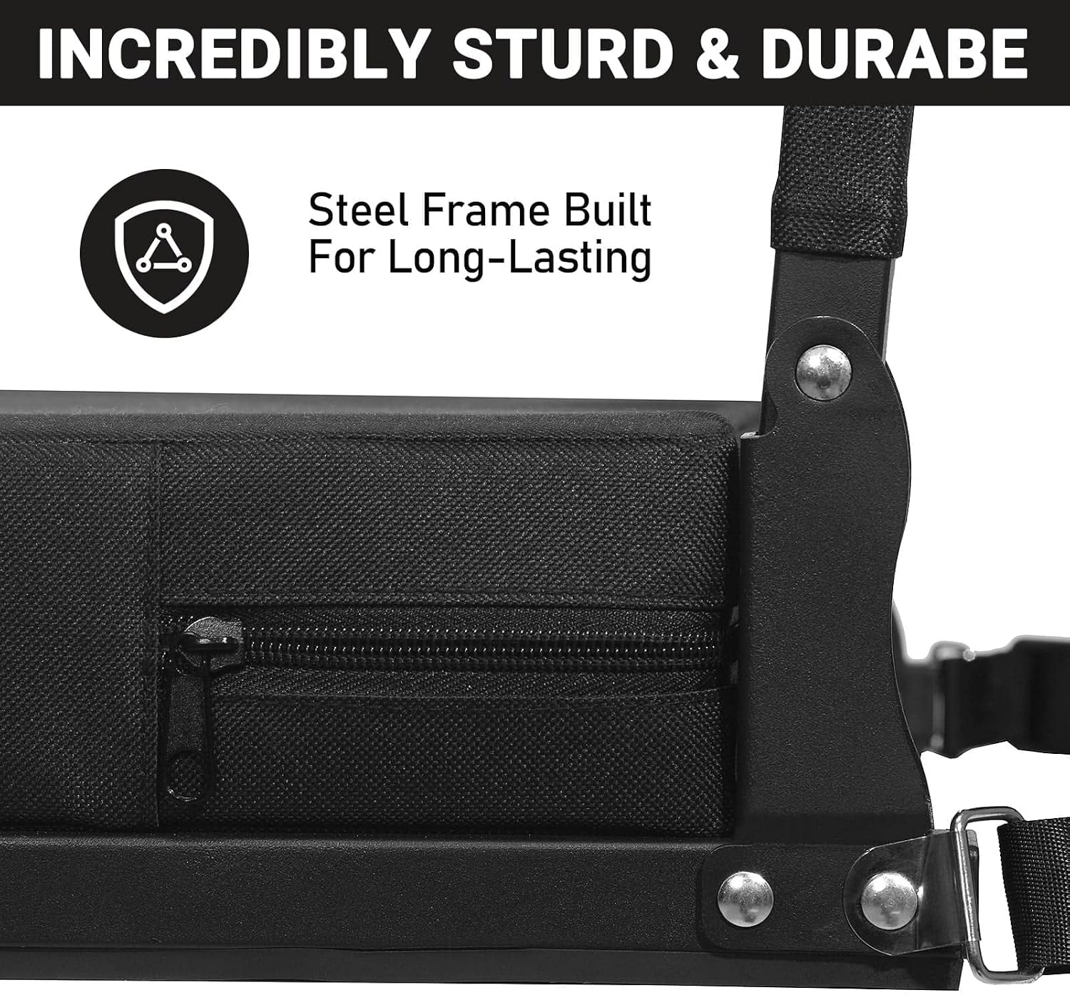 Stadium Seats with Back Support, Padded Bleacher Seat Cushion | Wide Bleacher Chairs with Back and Cushion, Portable Folding Stadium Chair with Shoulder Strap and Storage Pockets for Games - Image 8