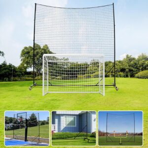 Ball Stop Net System with Wheels Mo...