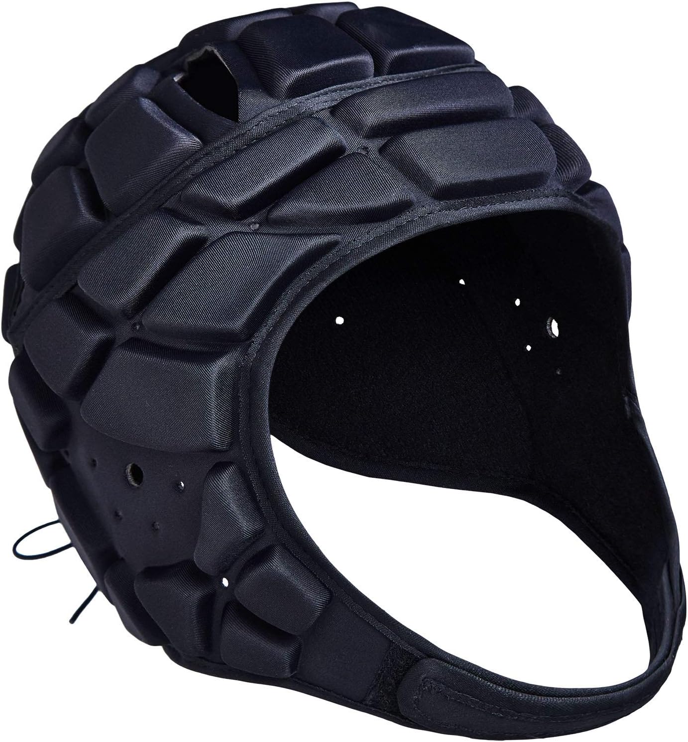COOLOMG Soft Shell Flag Football Helmet 7v7 Rugby Helmet Scrum Cap | Soft Padded Helmet Soccer Goalie Headgear Adjustable Head Protector for Youth Kids Adult - Image 4