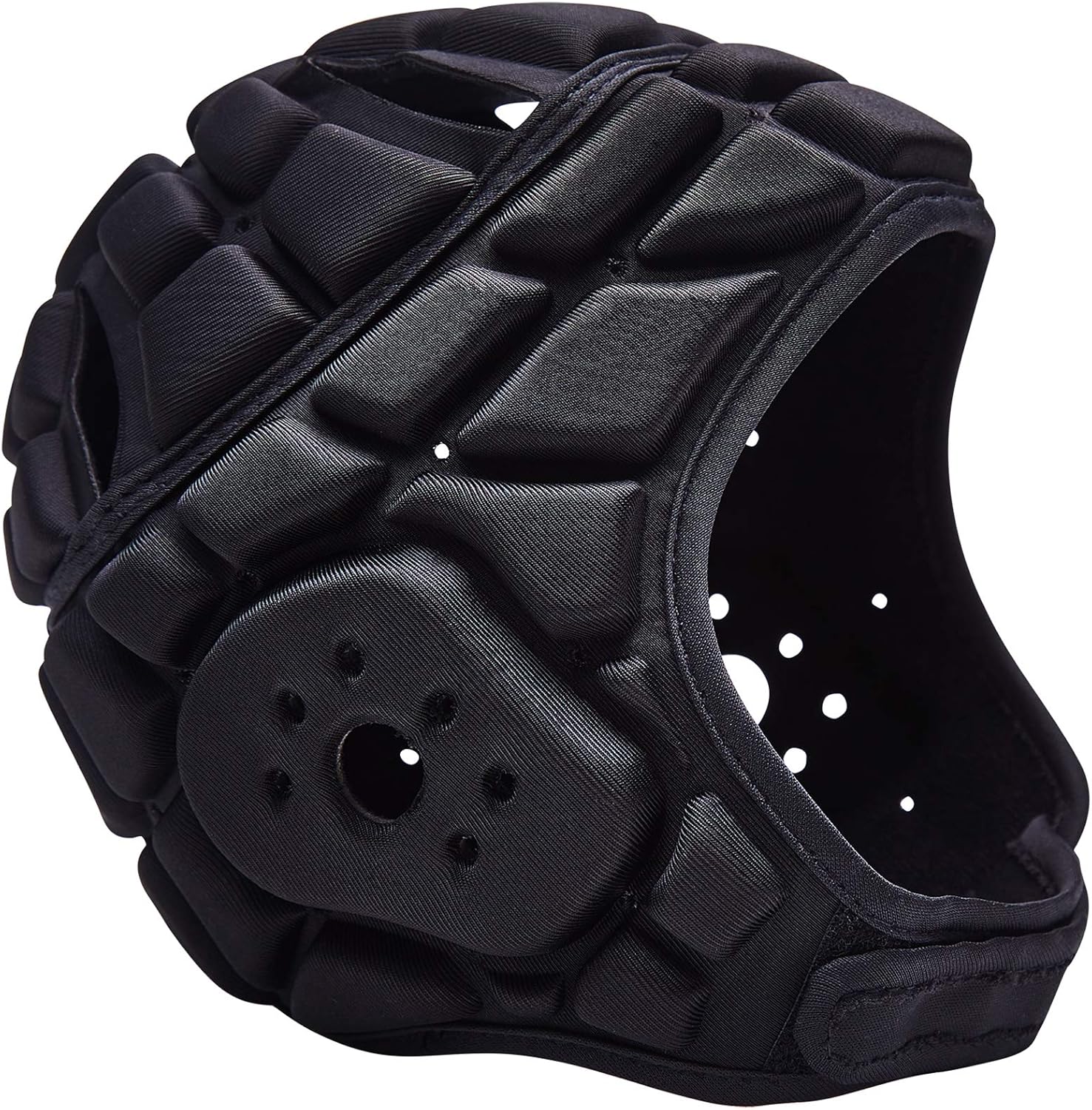 COOLOMG Soft Shell Flag Football Helmet 7v7 Rugby Helmet Scrum Cap | Soft Padded Helmet Soccer Goalie Headgear Adjustable Head Protector for Youth Kids Adult