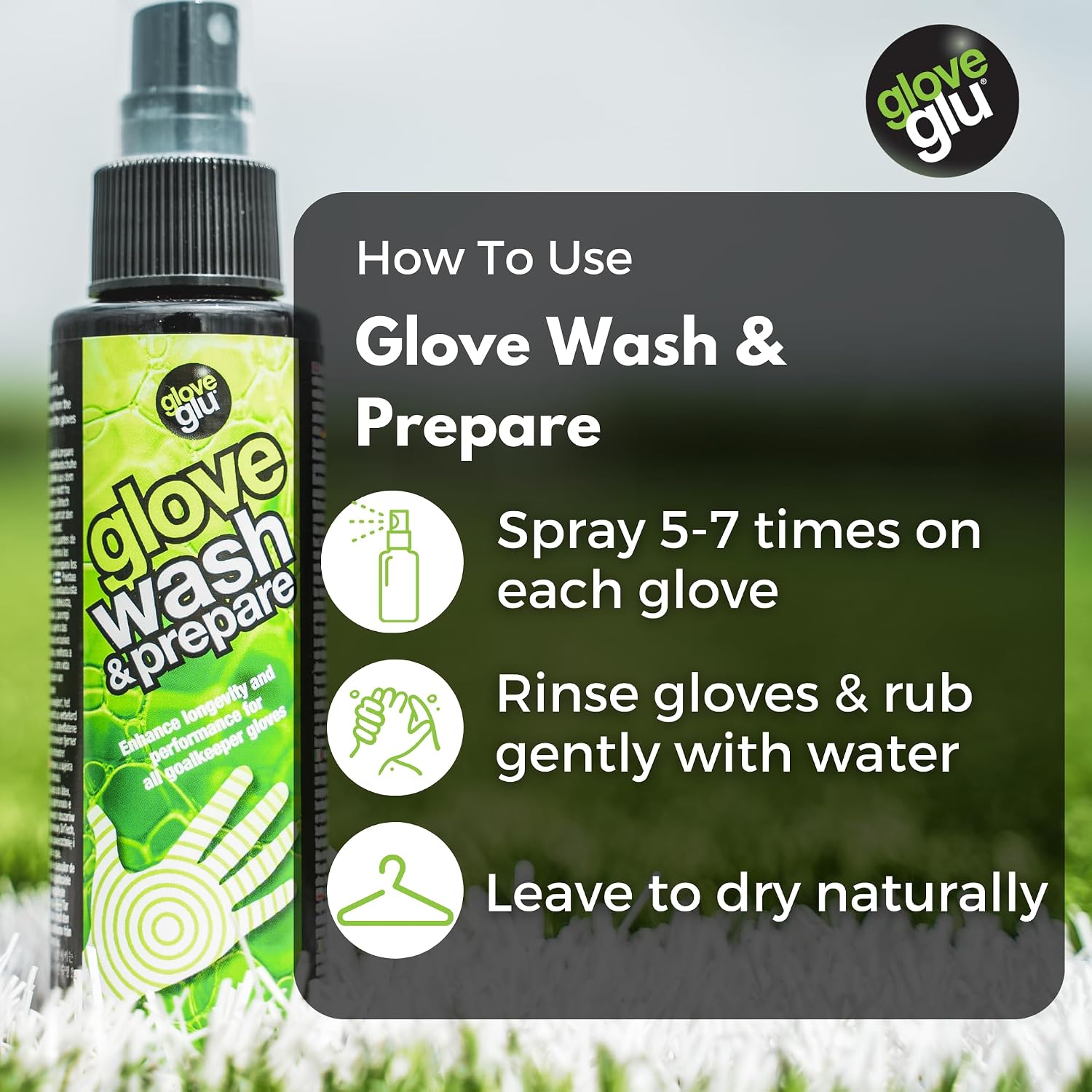 gloveglu 8.45 floz Premium Wash Prepare Deep Cleaning Goalkeeper Glove Spray for All Sports Gloves - Image 7