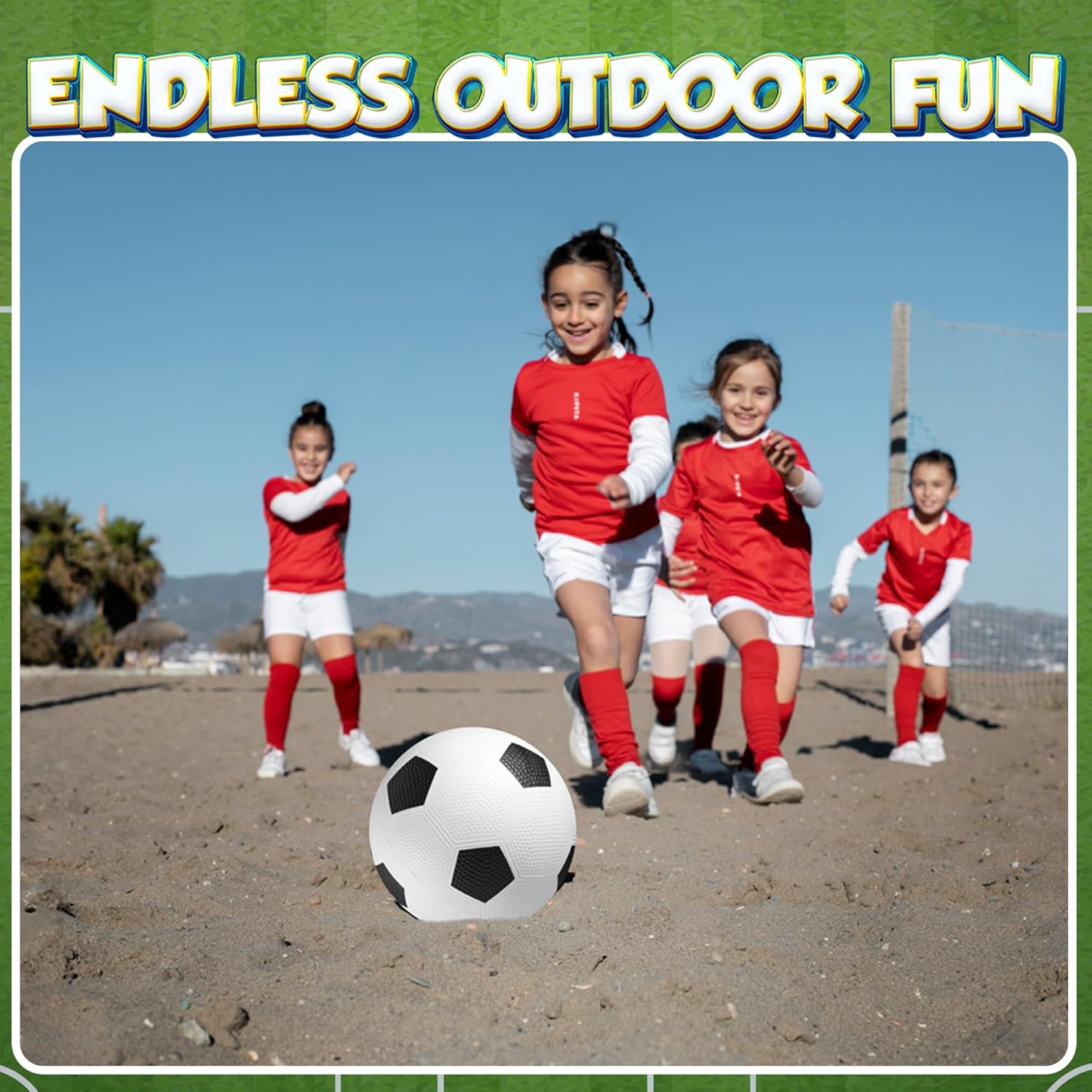 Size 3 Soccer Balls for Toddlers & Kids (4 Pack) - PVC Youth Soccer Balls - Small Beginner Sports & Practice Playground Balls for Backyard, Recess, School, Indoor or Outdoor with Pump - Image 6