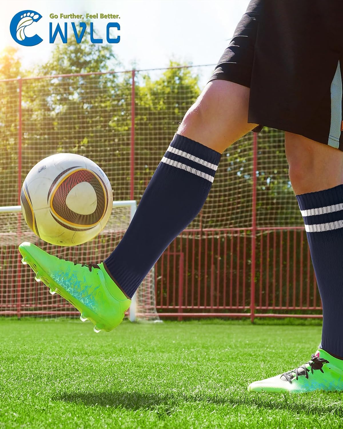 CWVLC Soccer Socks for Kids Youth Adult, Cotton Football Softball Baseball Socks - Image 3