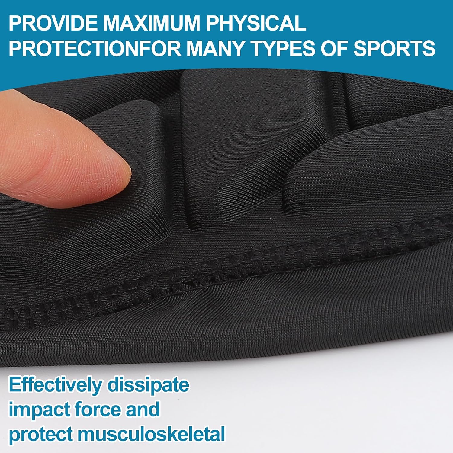 Padded Arm Sleeves Elbow Forearm Crashproof Pads Protection for Football Basketball Volleyball Soccer 2 Pack - Image 3